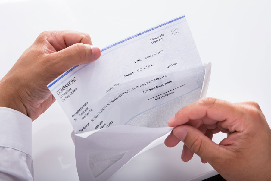 Blank Paycheck