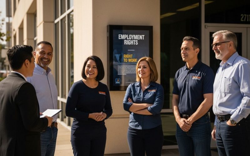 right to work california employees